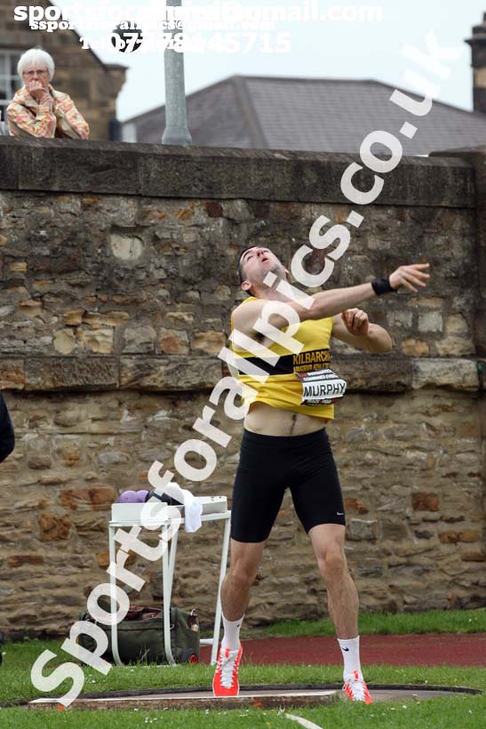 Mens decathlon shot putt, EAP International Cominted Events, Hexham. Photo: David T. Hewitson/Sports for All Pics